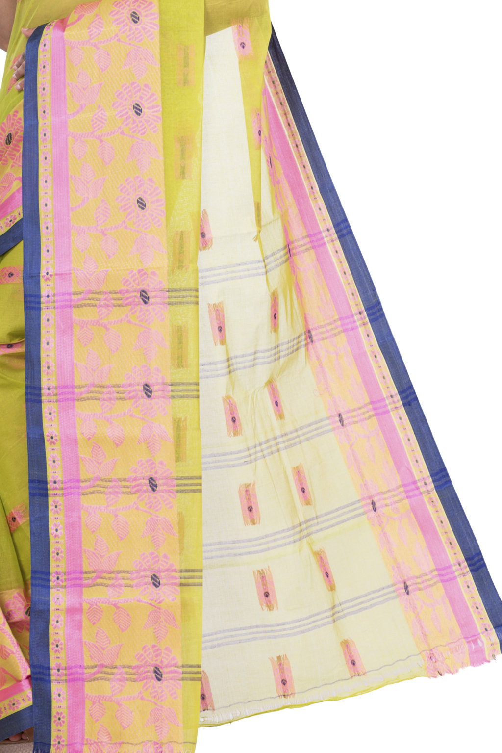 Green Pure Cotton Fultop_Tant Tant Saree (851)